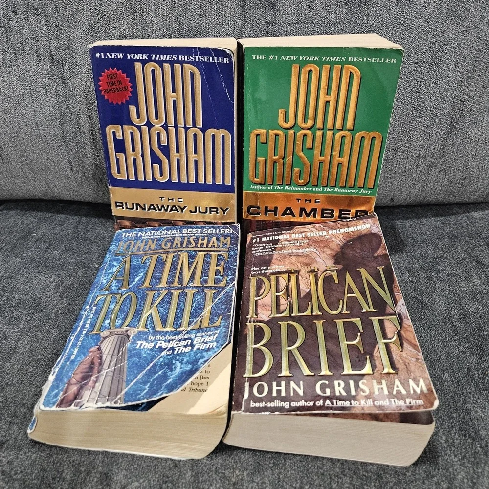Lot of 4 John Grisham Books: The Chamber- The Runaway Jury- A‎ Time To Kill +